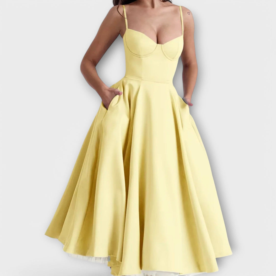 Mélie – Lehké letní šaty s detailem korzetu