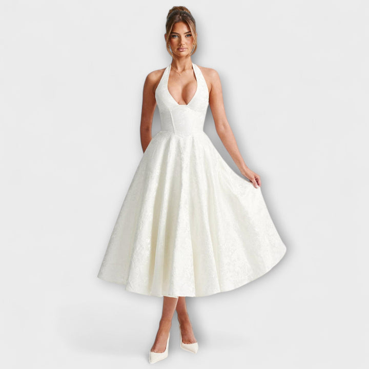 Catalina - Romantické Midi Šaty