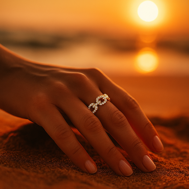 Delia | Zirkonia Zlatý prsten