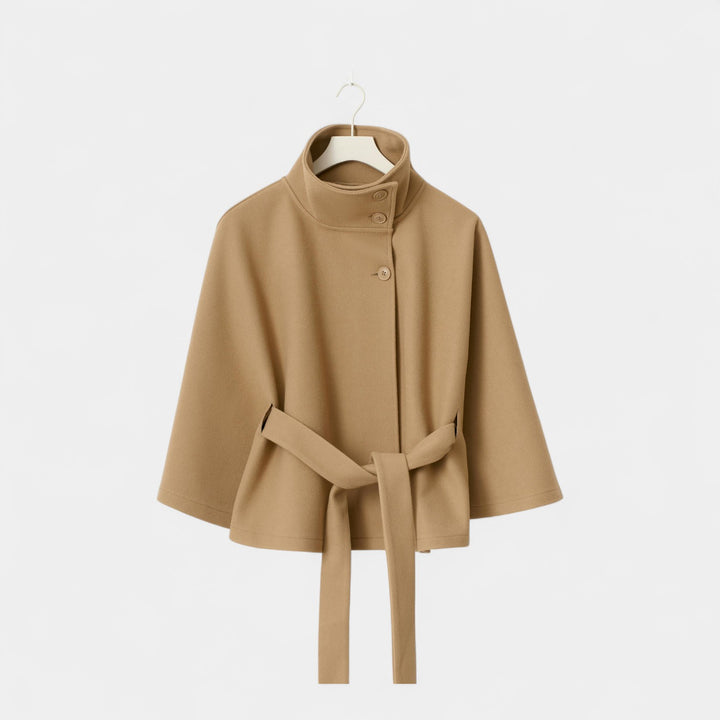 Ivanna – Elegantní dámský kabát s vysokým límcem