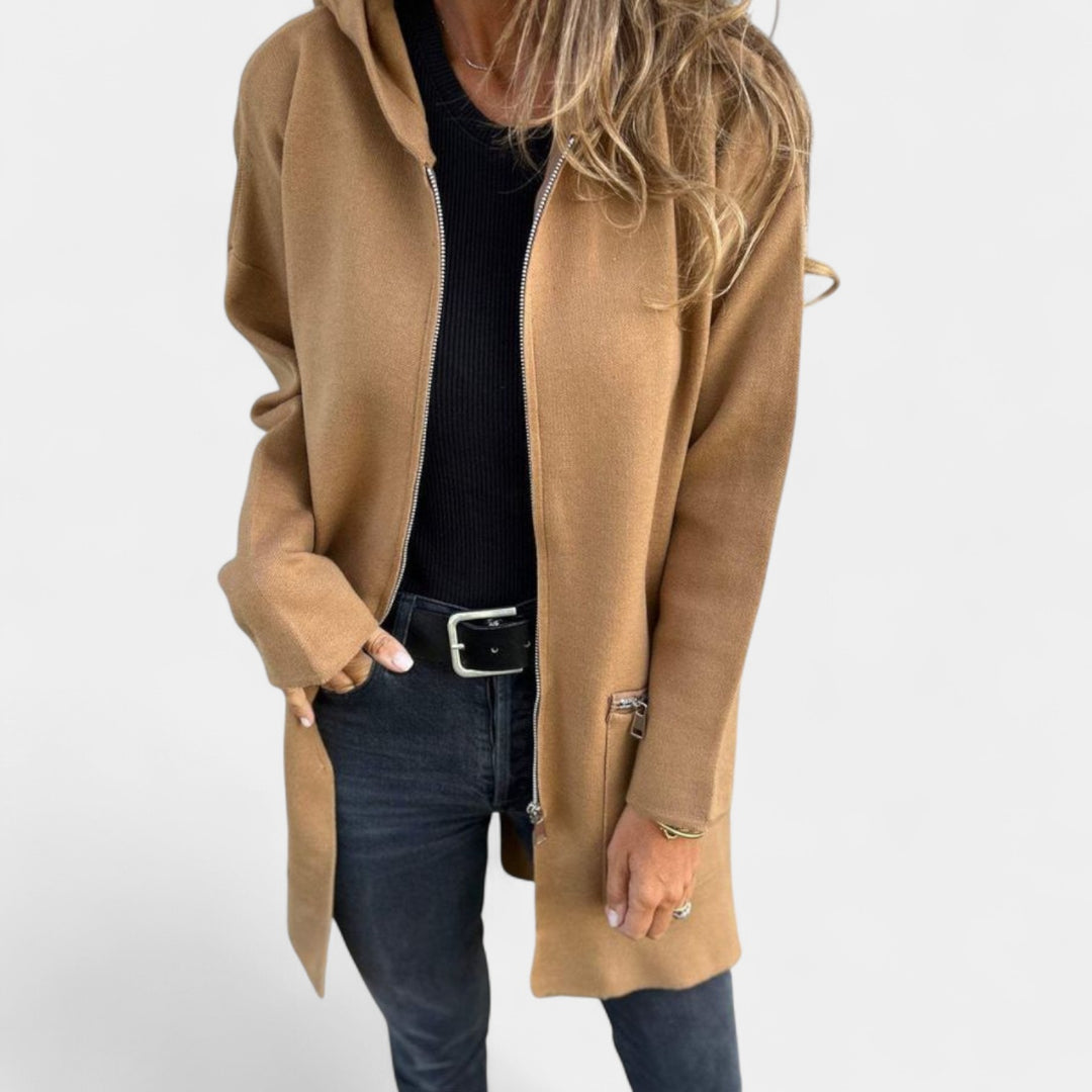 Tereza – Dámská mikinová bunda s kapucí