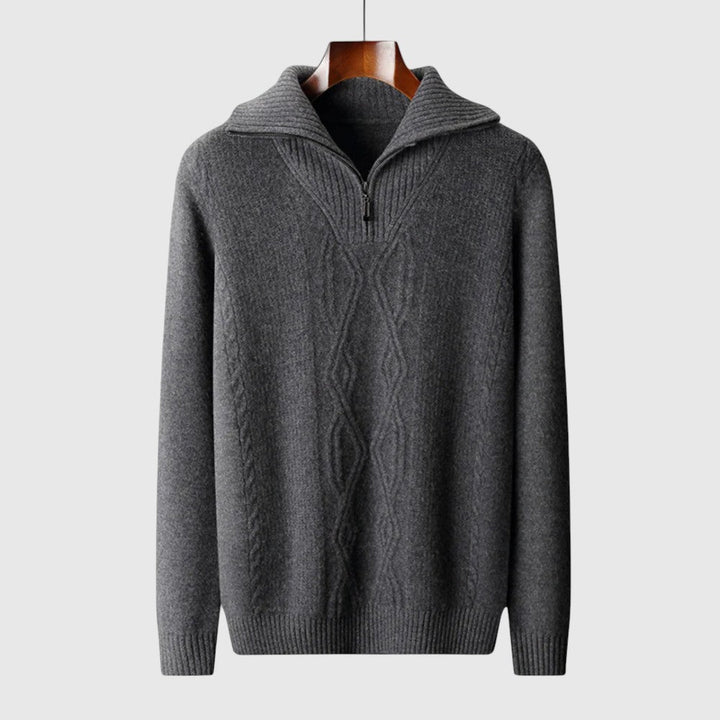 Libuše- Camisola s zipem Taranto Merino Wool