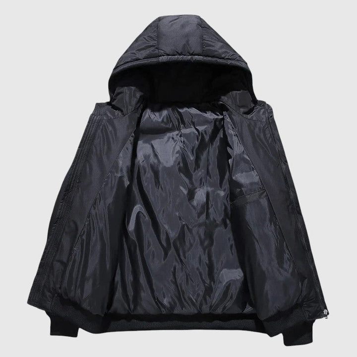 Josef - Prošívaná bunda s kapucí a odolnou úpravou