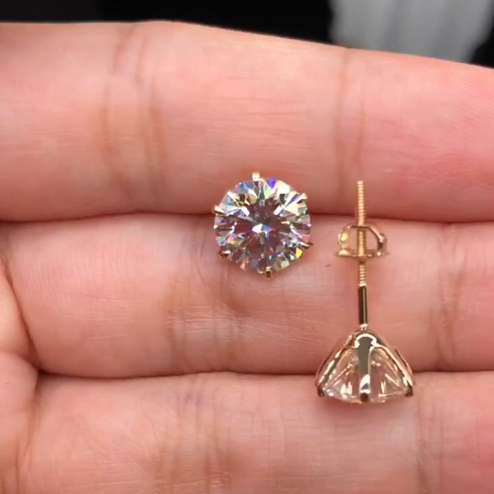 Elegantní náušnice Tera z bílého zlata