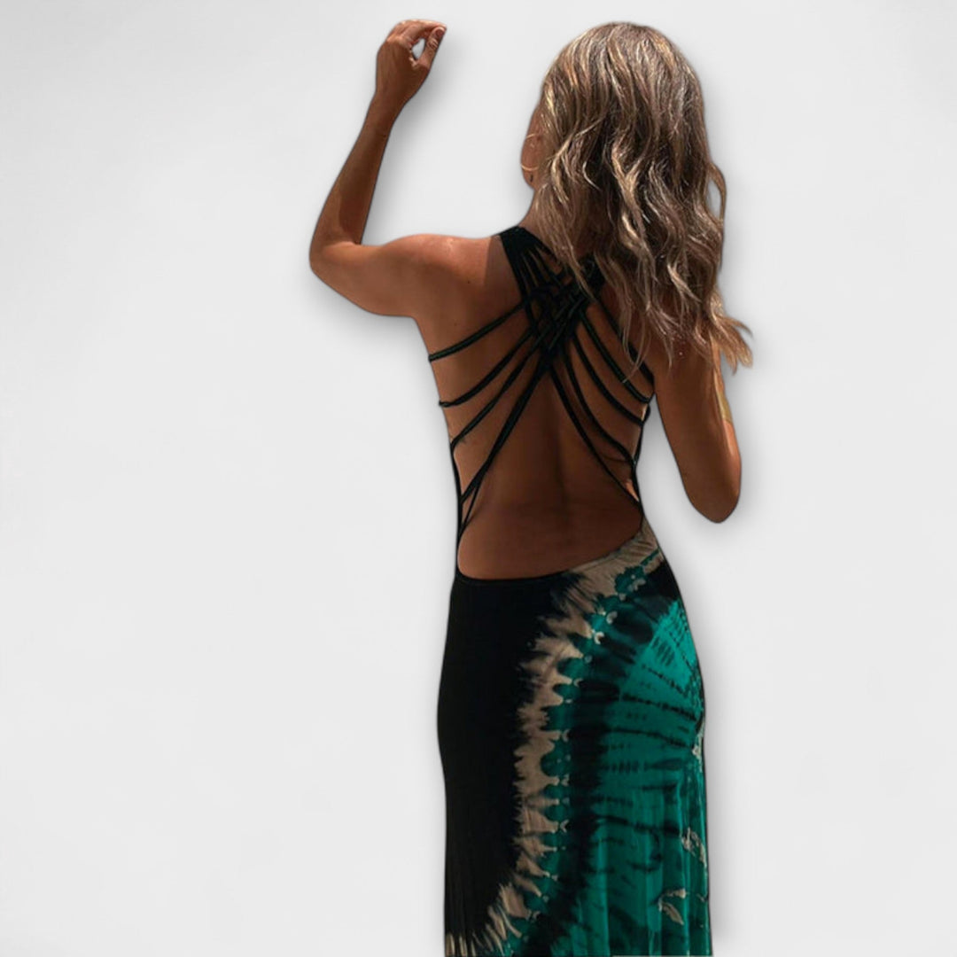 Livia - Maxi šaty s hvězdným nebem a batikou