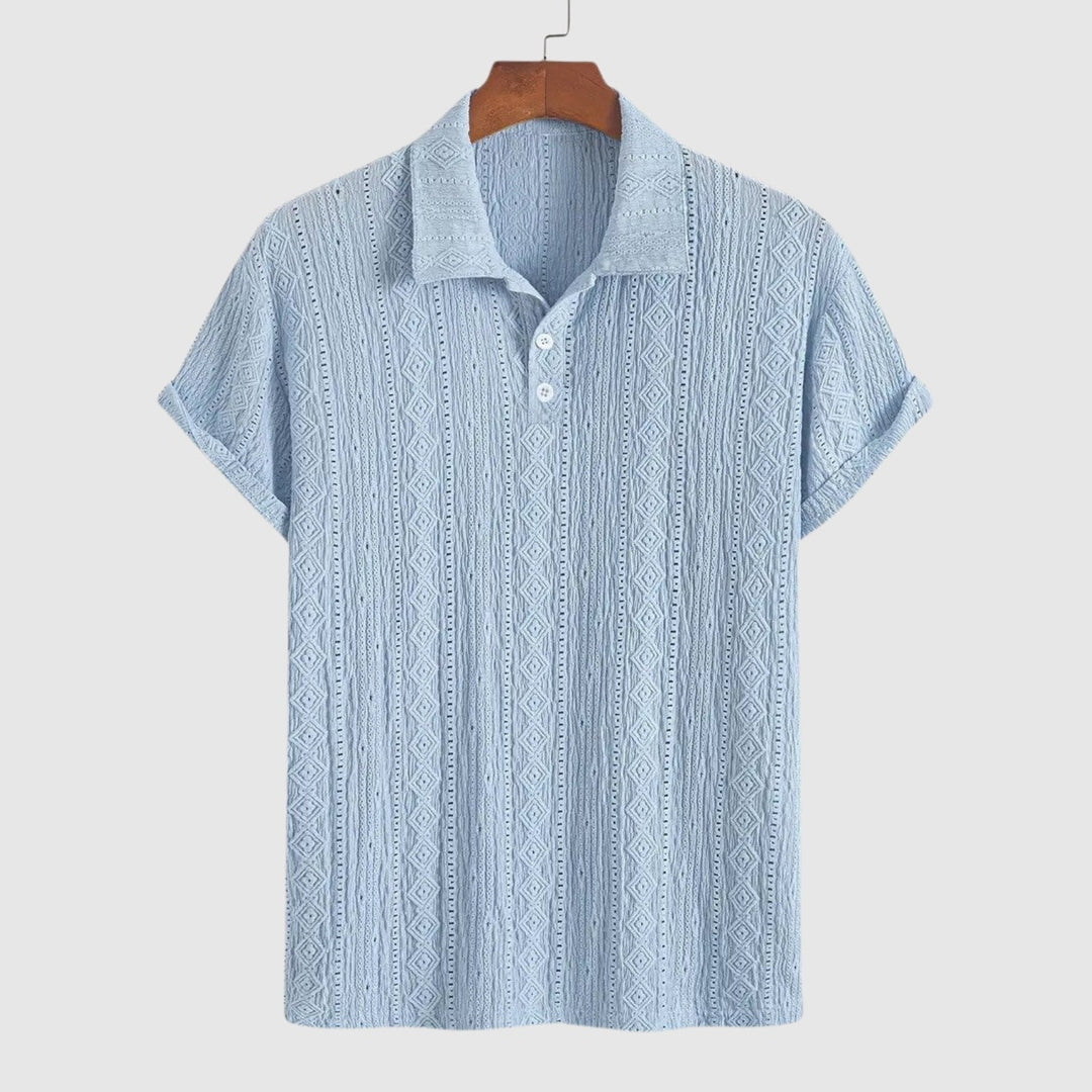 Libuše – Jemné pletené polo s texturovaným designem