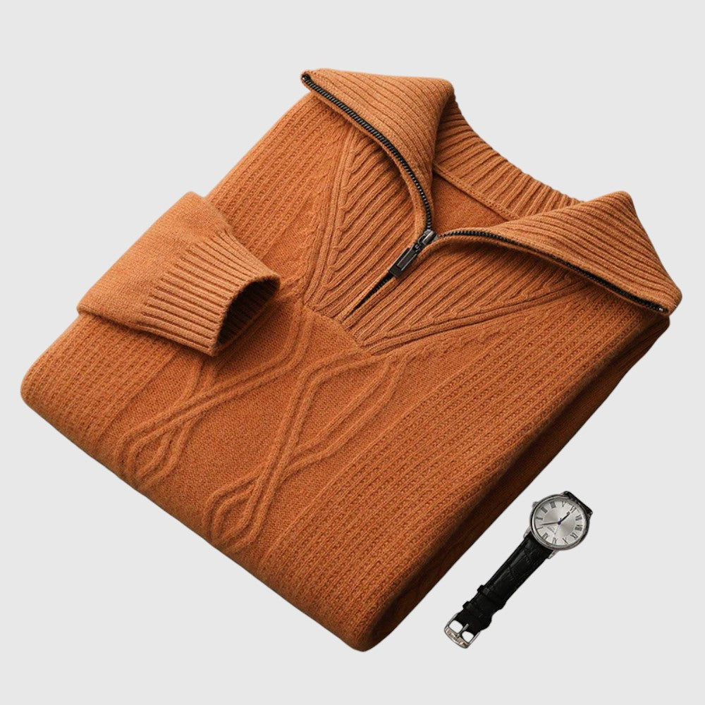 Libuše- Camisola s zipem Taranto Merino Wool