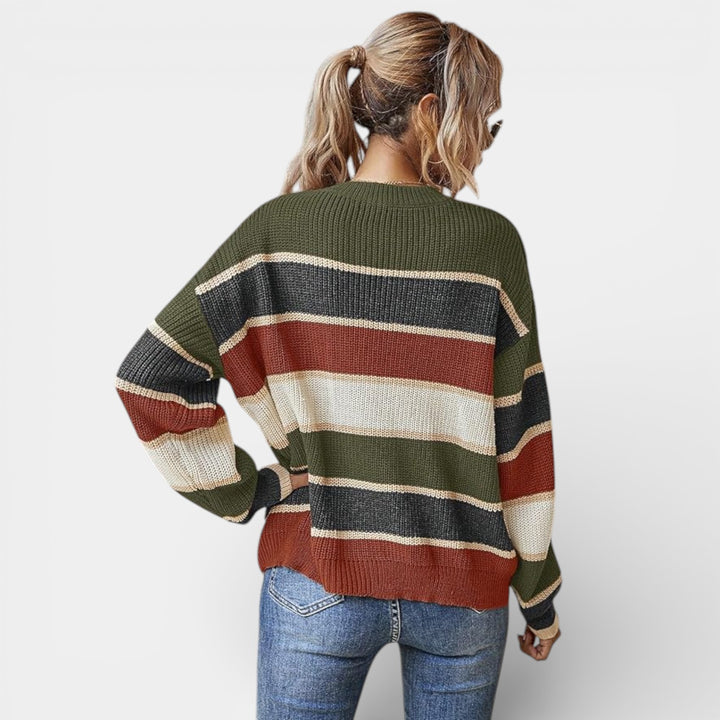 Barbora – Pruhovaný pletený svetr