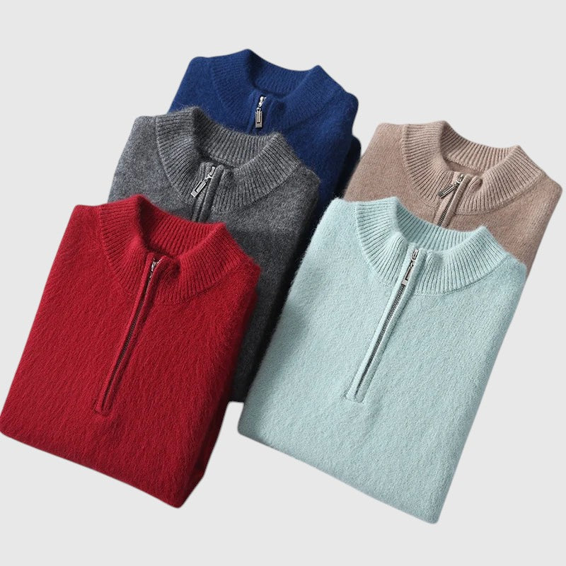 Libuše- Kardigan z kašmíru Genève se zipem