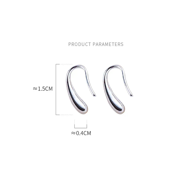 Náušnice ve tvaru kapky vody