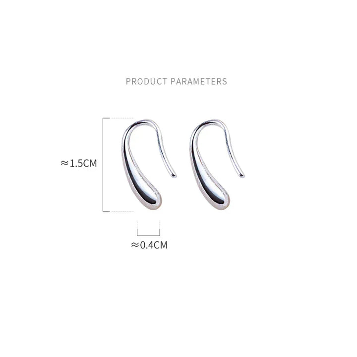 Náušnice ve tvaru kapky vody