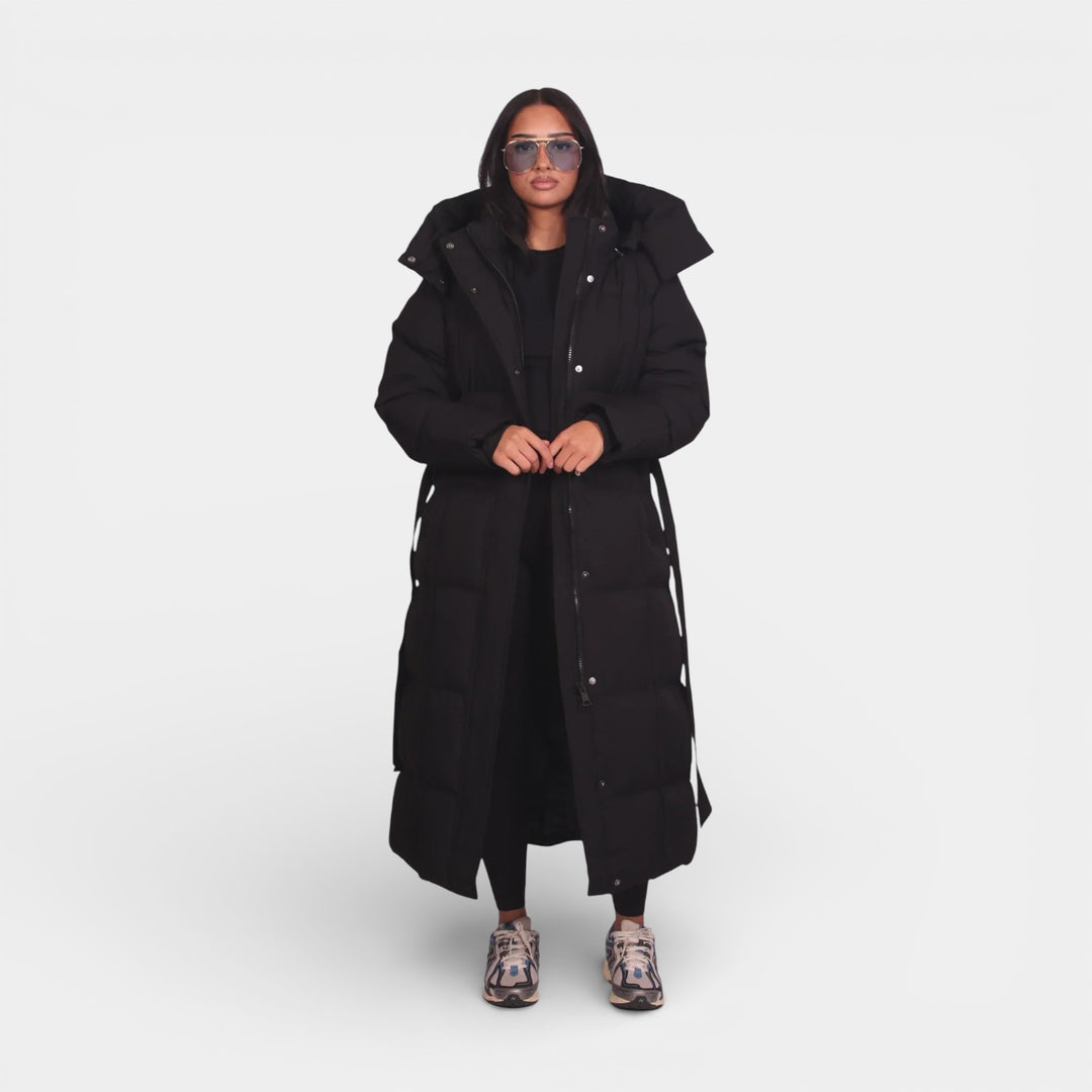 Carmen – Dlouhý zimní kabát s páskem