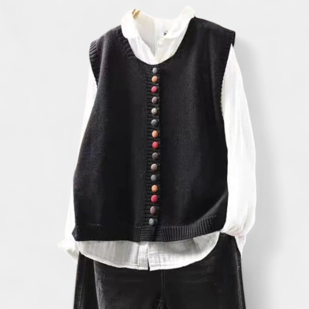 Karmen – Elegantní pletená vesta pro každodenní styl