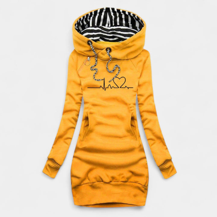 Cristina – Svetr šaty s motivem srdce