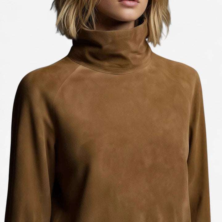 Tania™ Mini Šaty s Vysokým Límcem