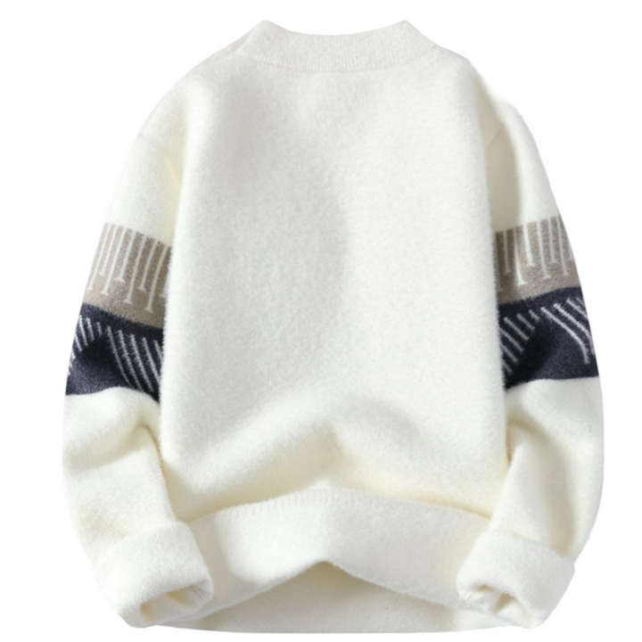 Faelan – Minimalistický Teplý Svetr z Pleteniny