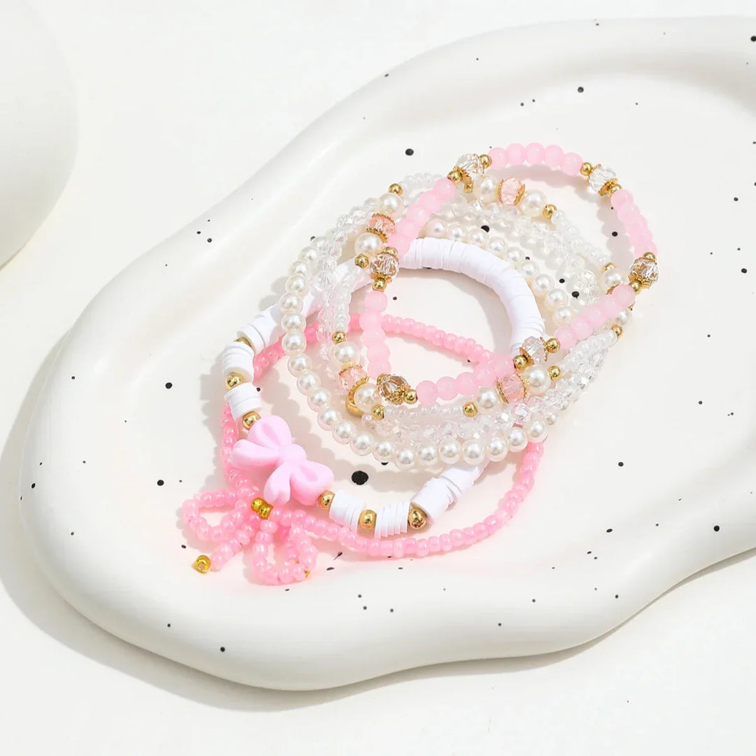 Sada náramků Pearl Love Bow