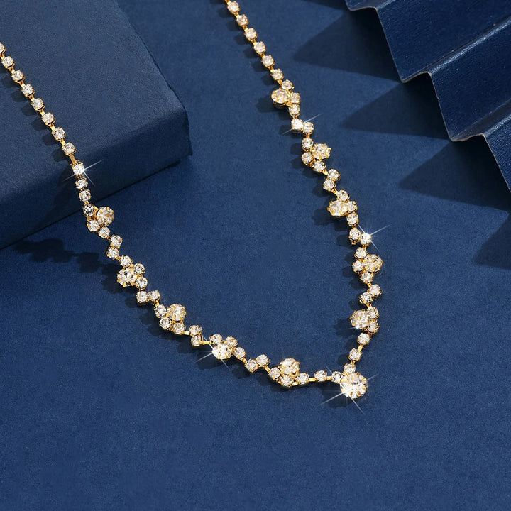 Elegantní diamantový svatební náhrdelník