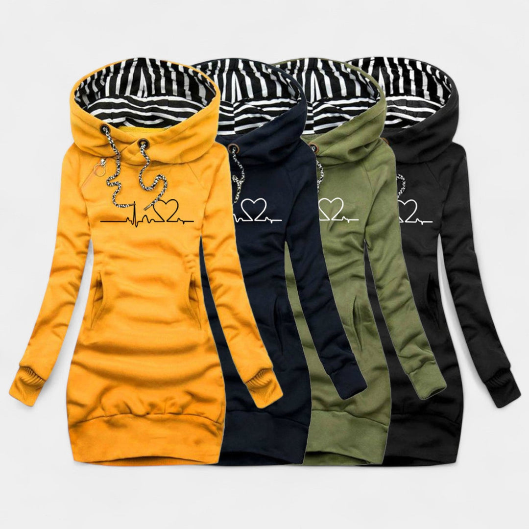 Cristina – Svetr šaty s motivem srdce