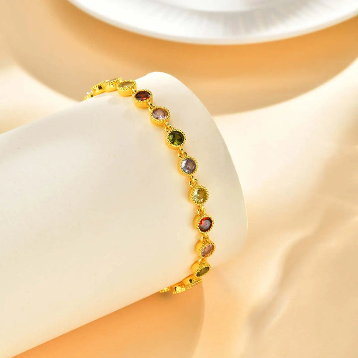 Náramek s kouzlem zářivé duhy