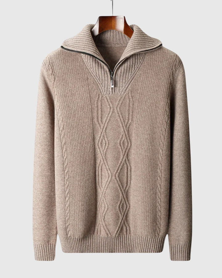 Libuše- Camisola s zipem Taranto Merino Wool