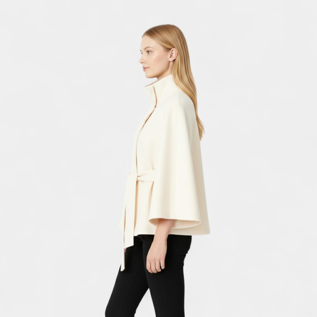 Ivanna – Elegantní dámský kabát s vysokým límcem