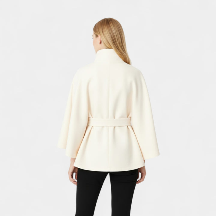 Ivanna – Elegantní dámský kabát s vysokým límcem