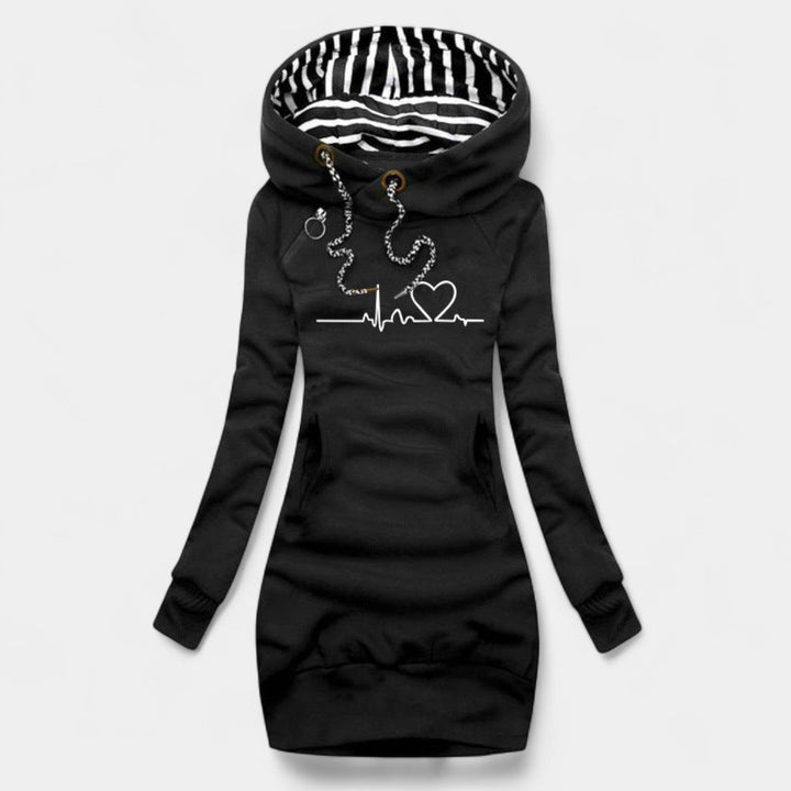 Cristina – Svetr šaty s motivem srdce