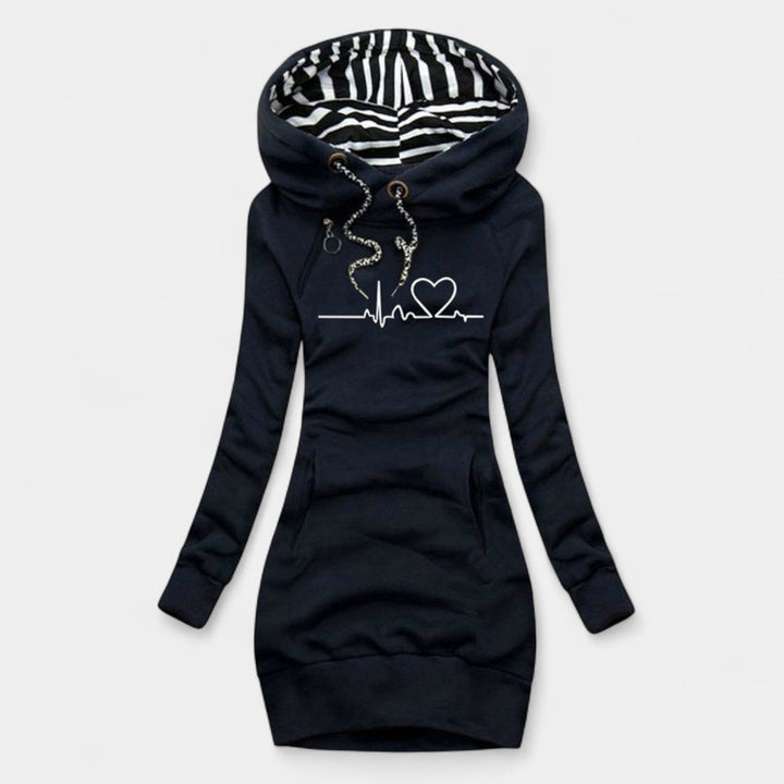 Cristina – Svetr šaty s motivem srdce