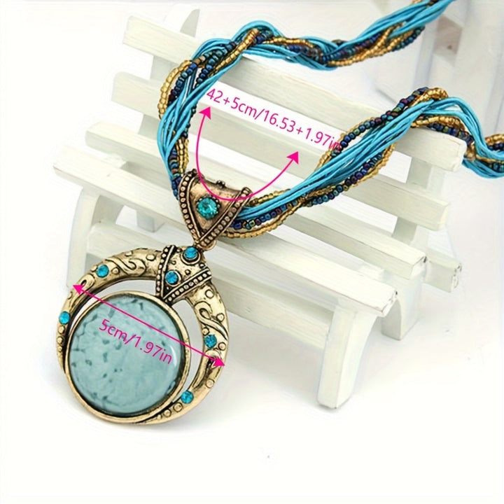 Bohémský přívěsek na náhrdelníku