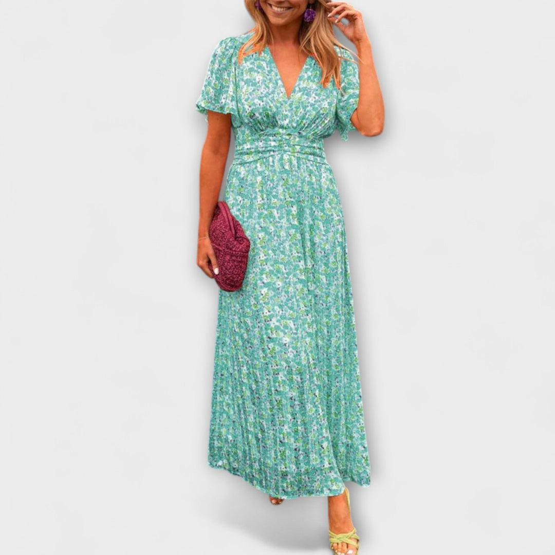 Elsie - Klasické šaty s V výstřihem