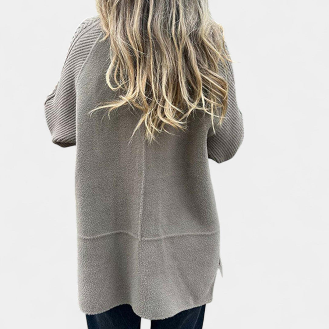 Majda - Středně dlouhý kabát s dvojitým zapínáním