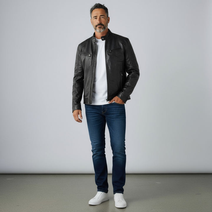 Henry – Pánská kožená bunda pro podzimní eleganci